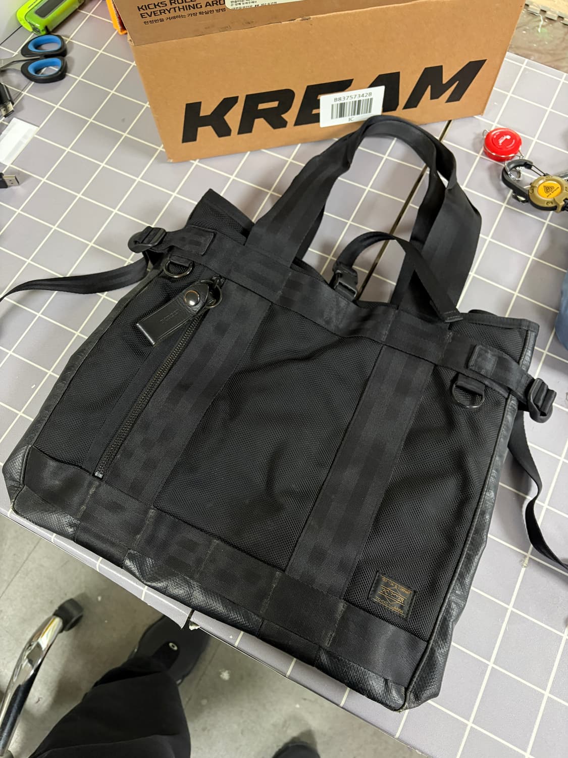 포터 PORTER 히트 투웨이 토트백 블랙(일본매장구매) 상품이미지1