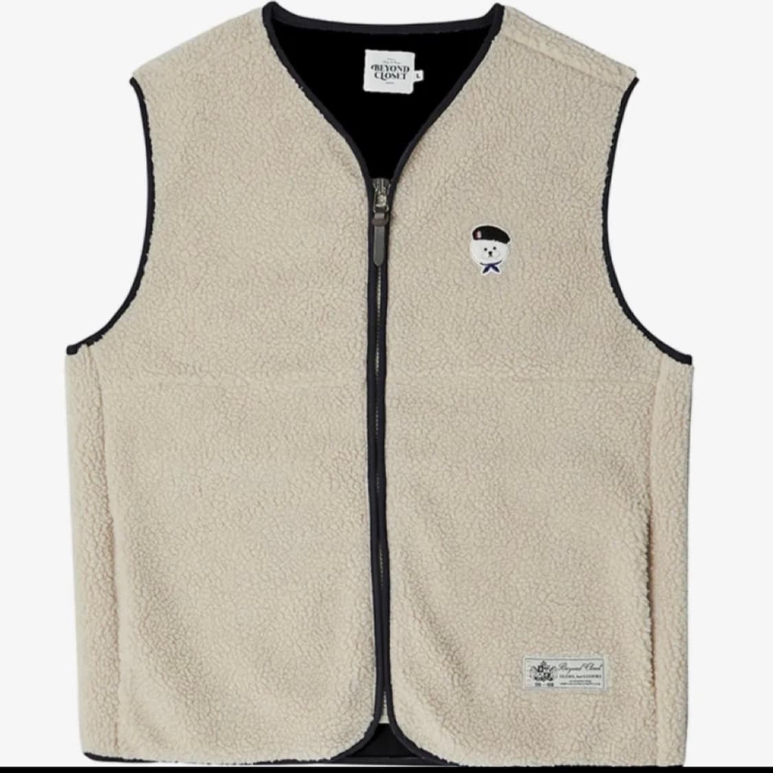 비욘드클로젯 베이지 뽀글이 조끼 상품이미지2