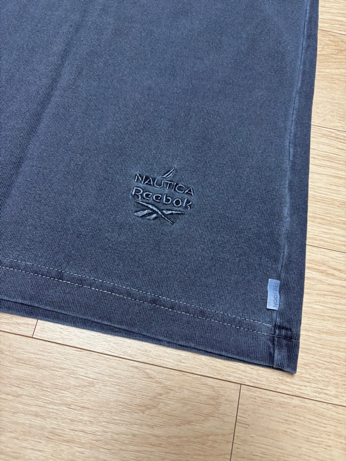 노티카 재팬 x Reebok 아치로고 피그먼트 다이 티셔츠 네이비 XL 상품이미지5