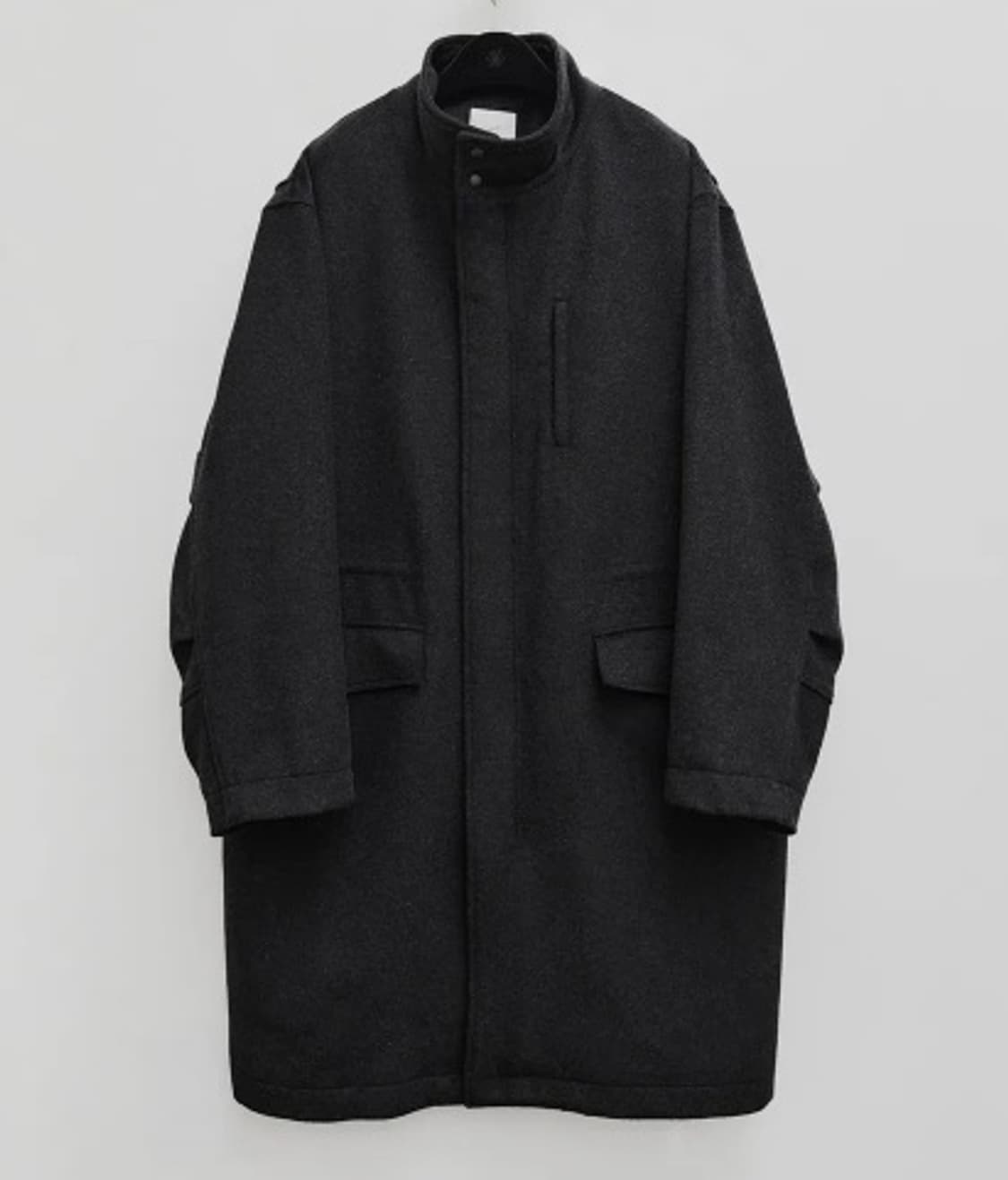 유스 밀리터리 코트 차콜 그레이 S 상품이미지1
