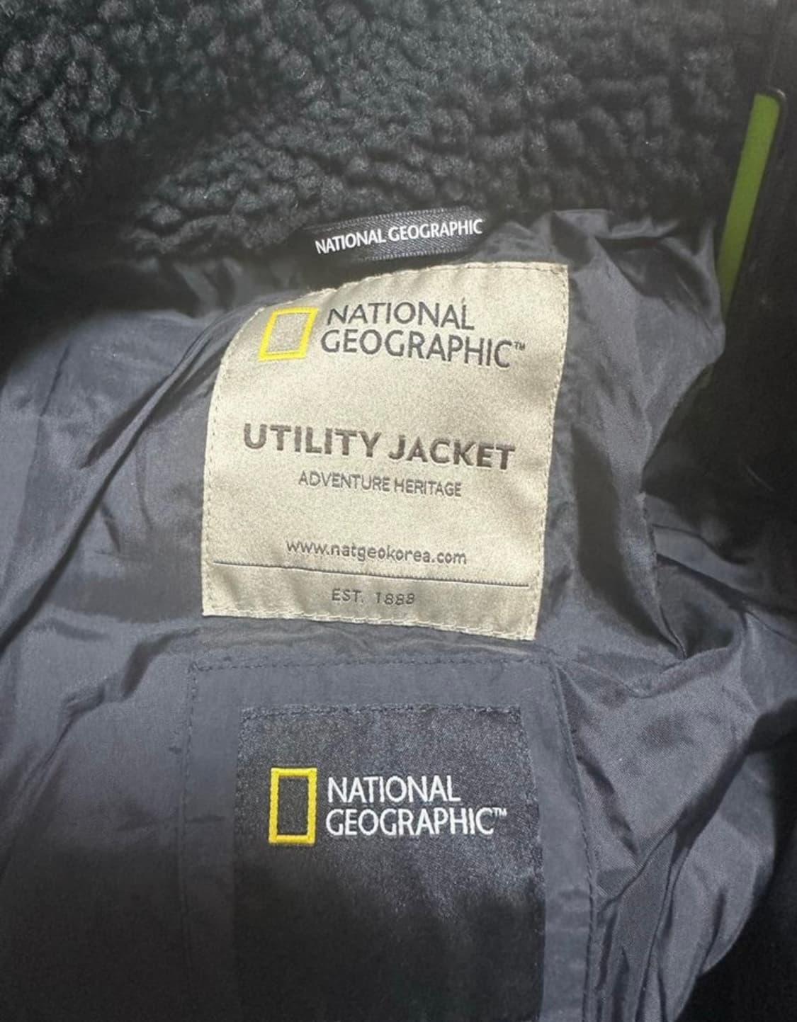 내셔널지오그래픽 뽀글이 롱 누빔후리스남여공용 상품이미지9