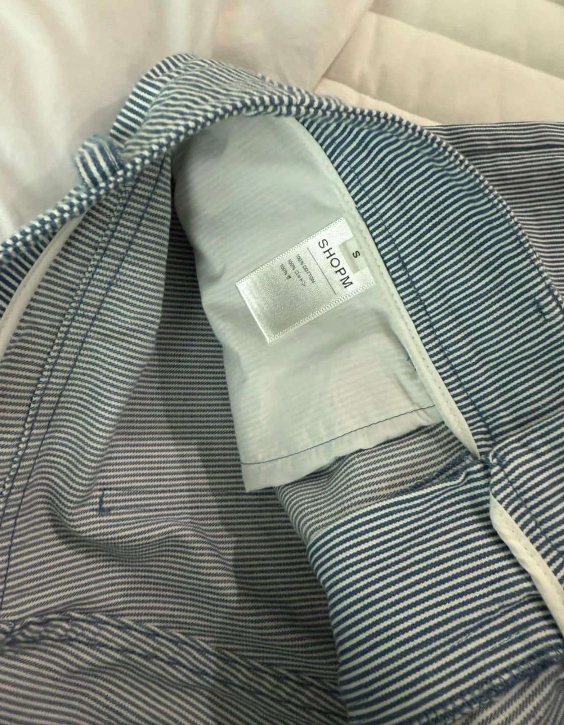 SHOPM 샵엠 Onsen Stripe Pants (Blue)  상품이미지2