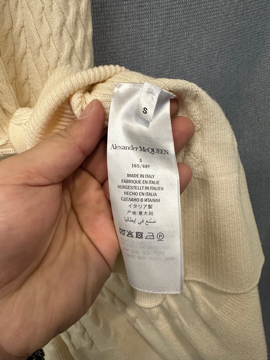 알렉산더멕퀸 Alexander McQUEEN 케이블 니트 머메이드 스커트 상품이미지5