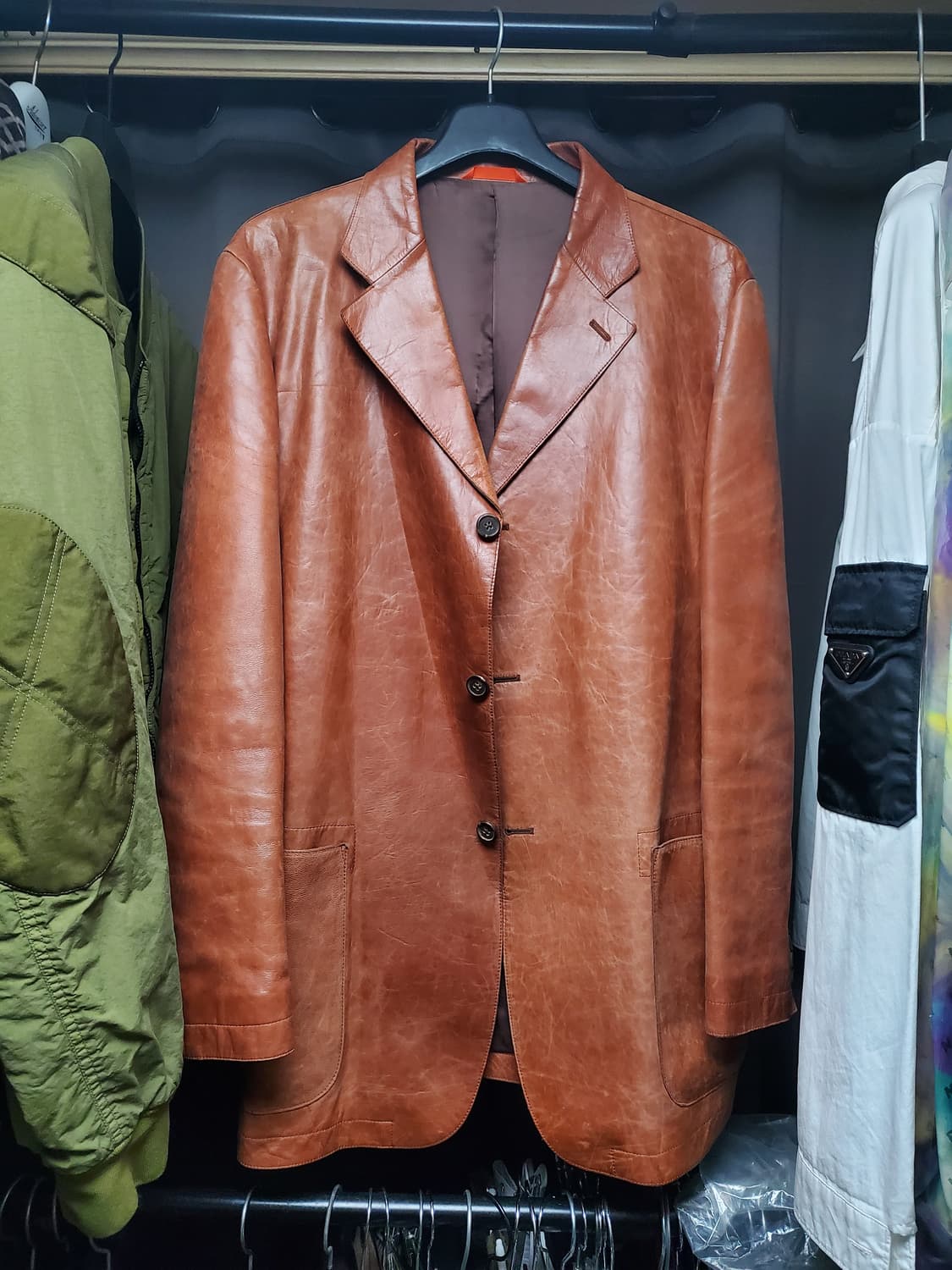 폴스미스 리얼레더 자켓(착샷참고 상품이미지1