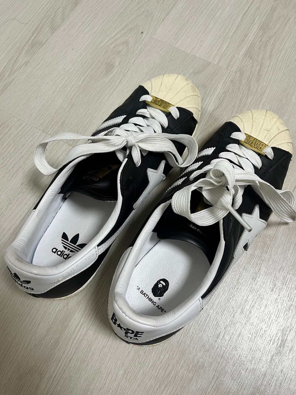 베이프 슈퍼스타 80s 코어블랙 상품이미지3