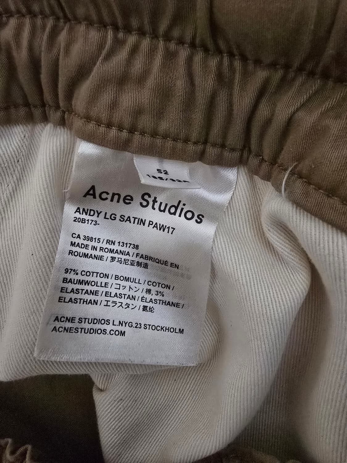 아크네 스튜니오 팬츠 상품이미지6