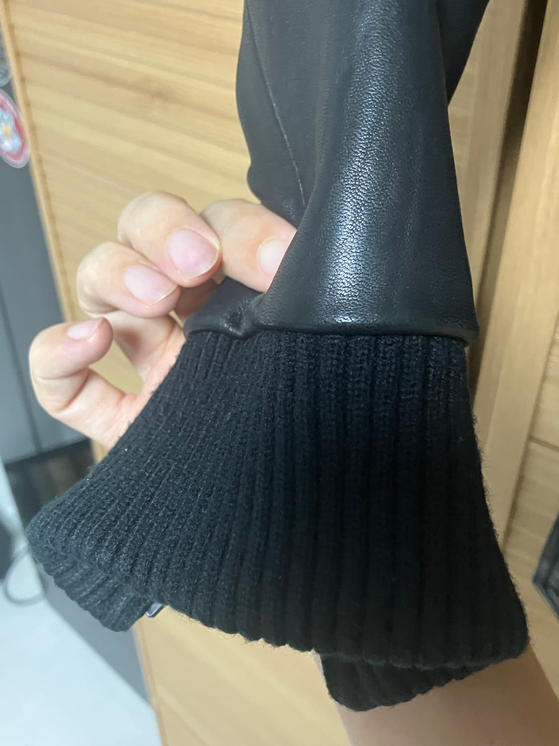 저스티스 모티브 양가죽자켓 상품이미지5