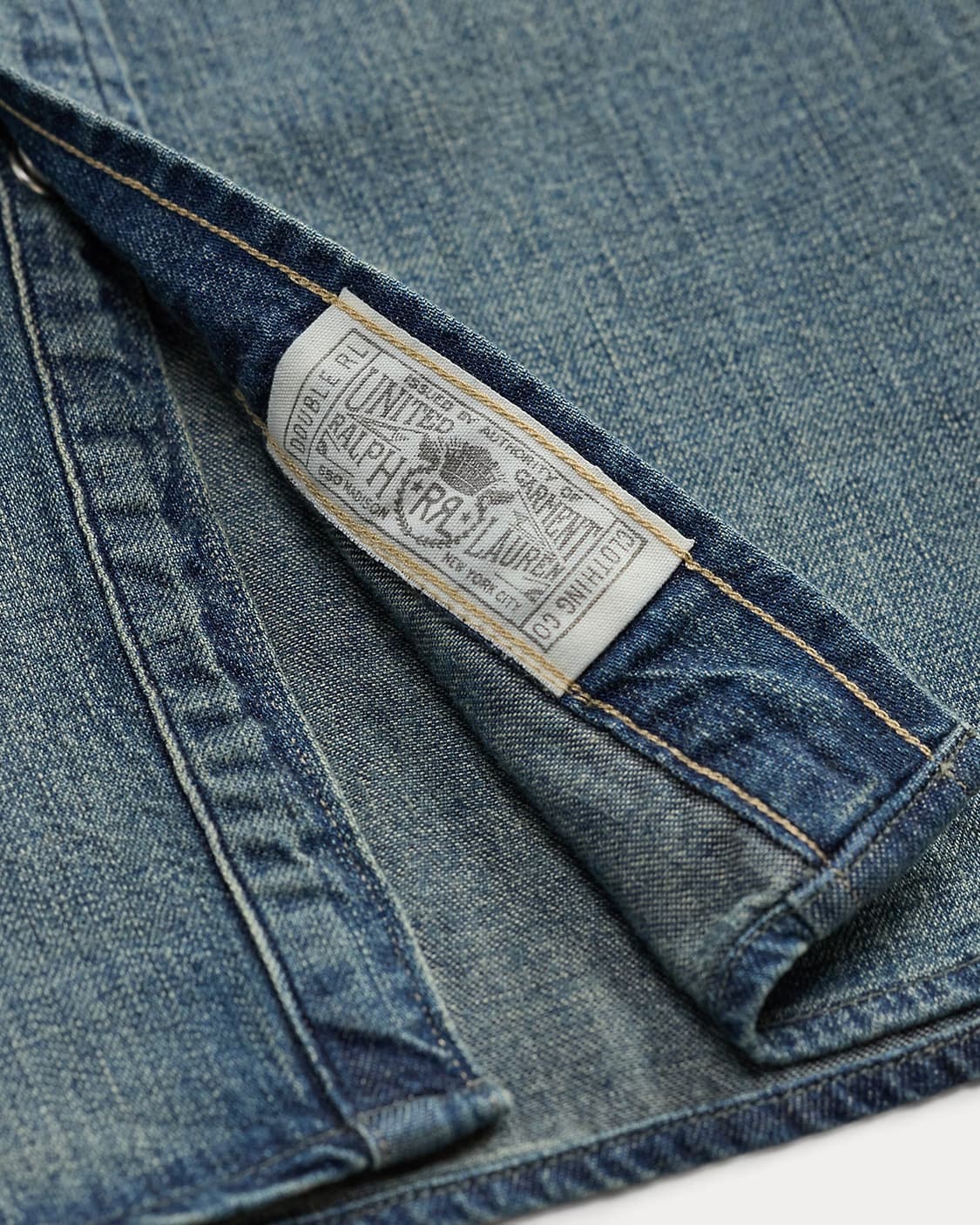 RRL 슬림핏 데님 웨스턴 셔츠 상품이미지3