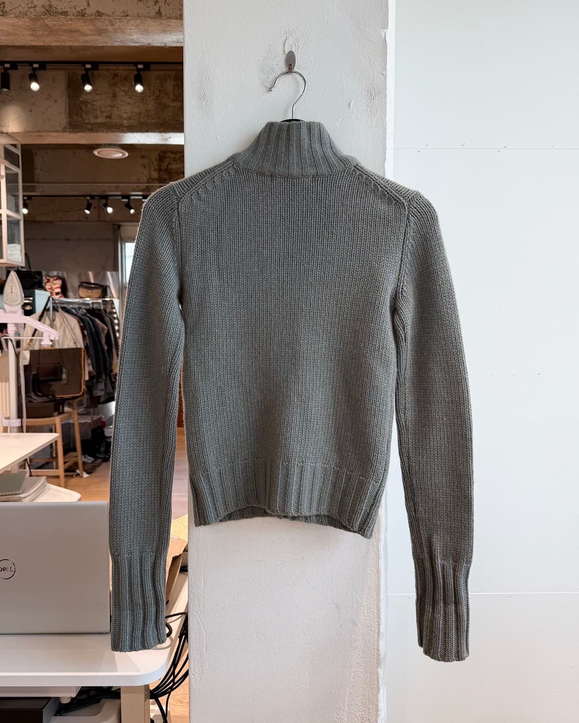 폴로 랄프로렌 그린 캐시미어 혼방 버튼 가디건  상품이미지7