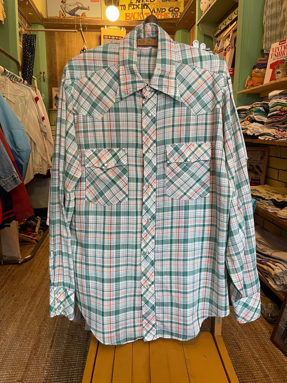 1970’s Levi’s Western Check Shirt 상품이미지1