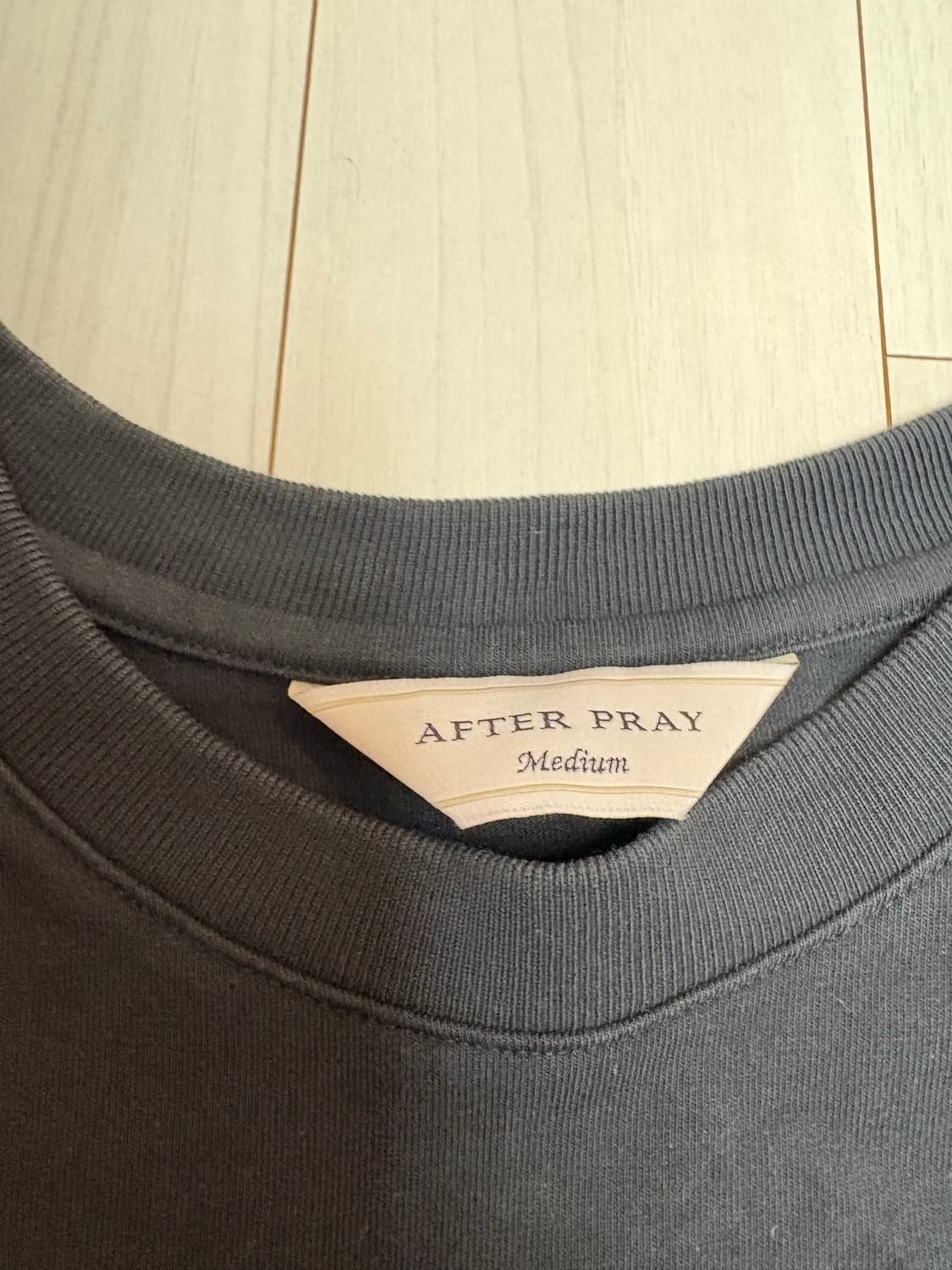 [애프터프레이] 오션 프린티드 티셔츠 블랙 M 상품이미지3