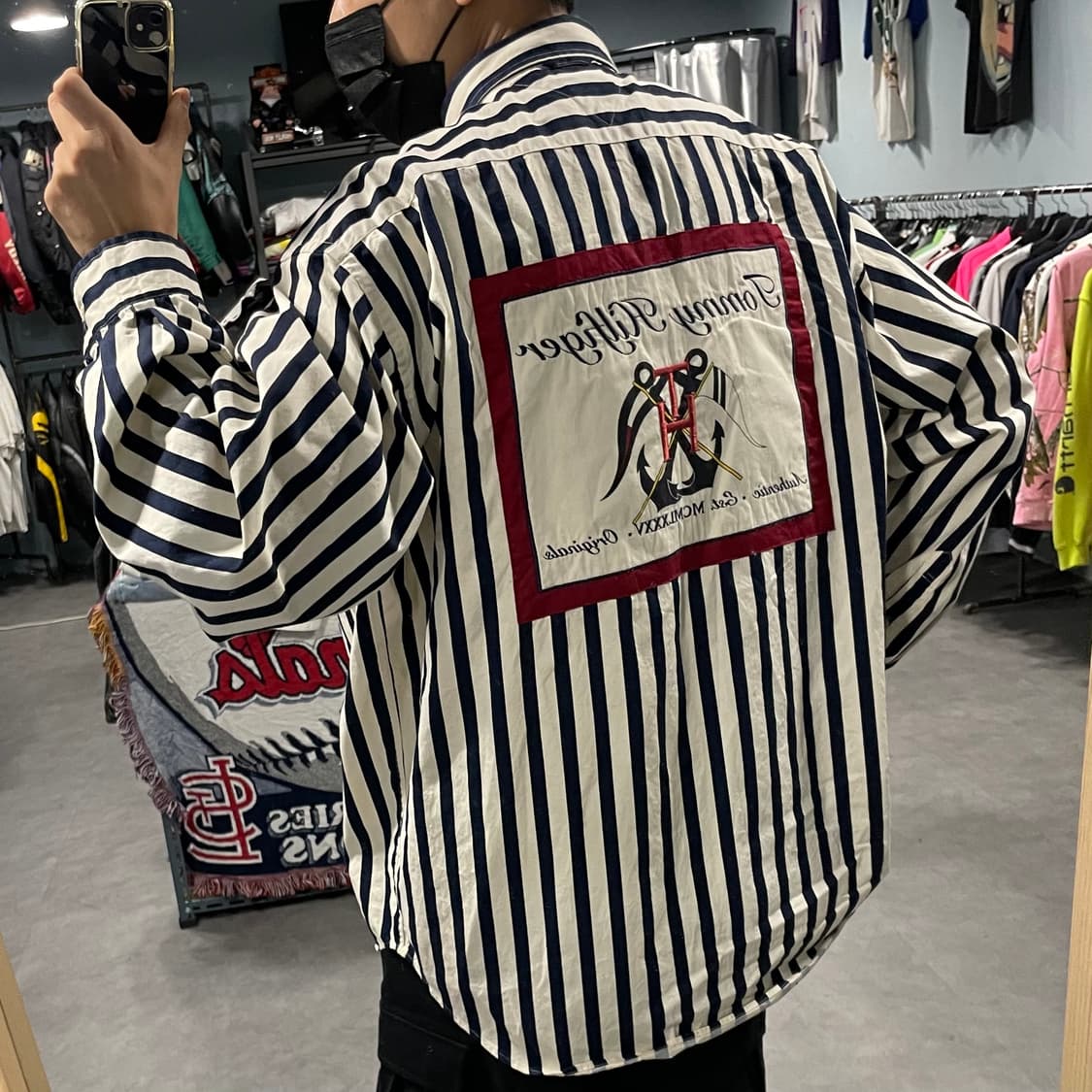 90s 타미힐피거 스트라이츠 셔츠 (110) 상품이미지7