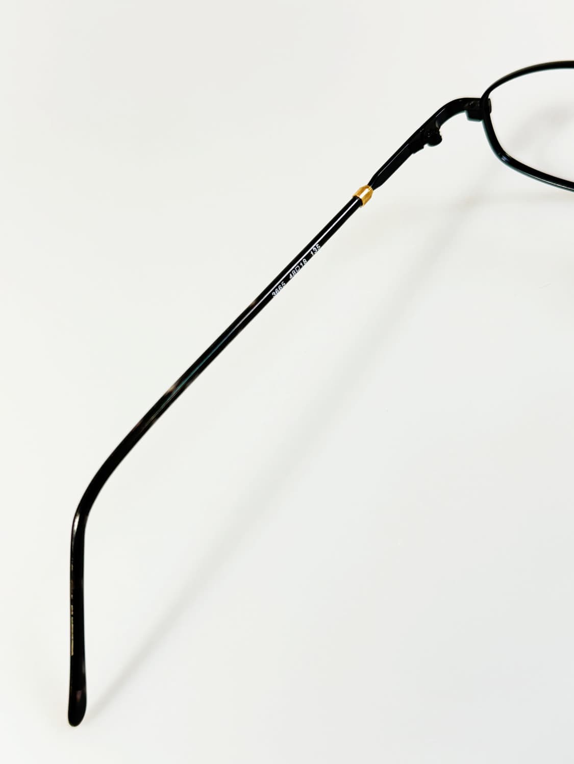 90s JAZZ 블랙 메탈 슬림 스퀘어 프레임 빈티지 안경 상품이미지7