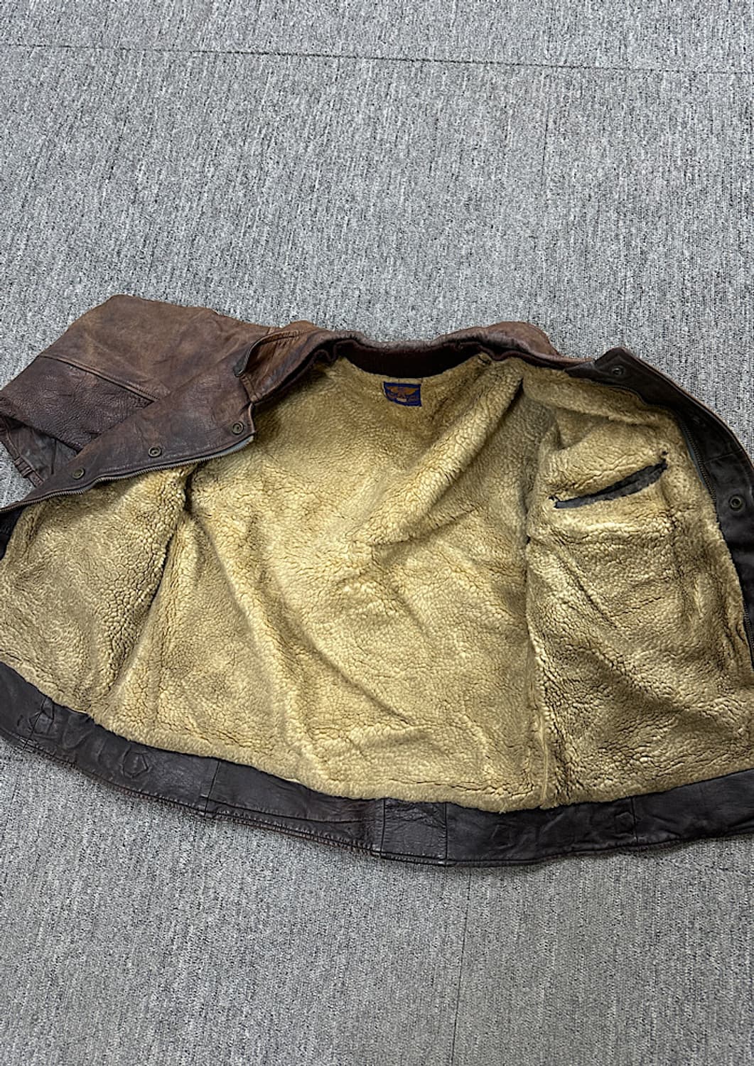 리얼 빈티지 레더 자켓  상품이미지5