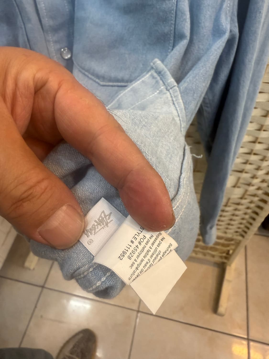 95-100 정품 스투시 플라워 자수 셔츠 팝니다 상품이미지5