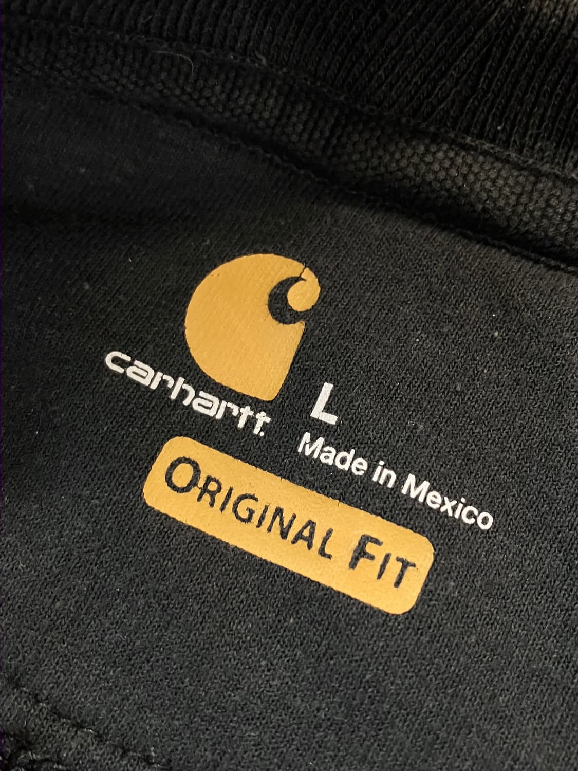 칼하트 기모 맨투맨 블랙 L  #csz3980 상품이미지5