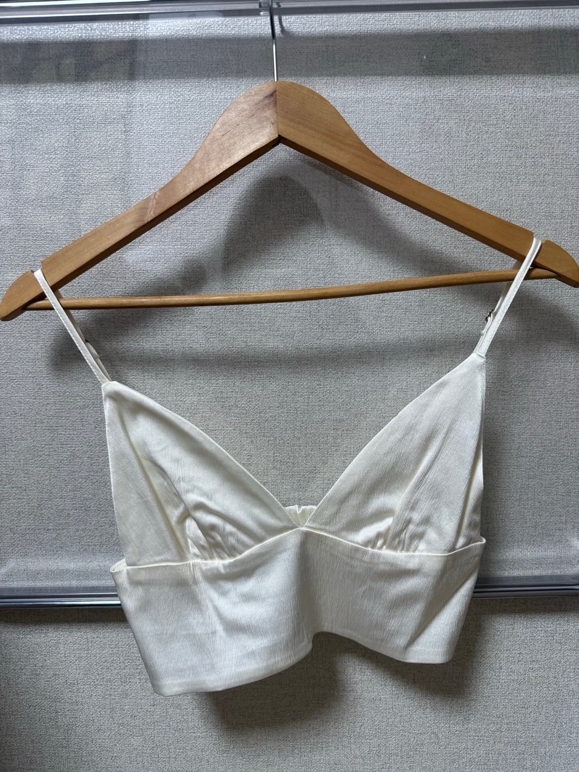 Zara 자라 새틴 브라렛 탑(화이트, 블랙) 상품이미지6