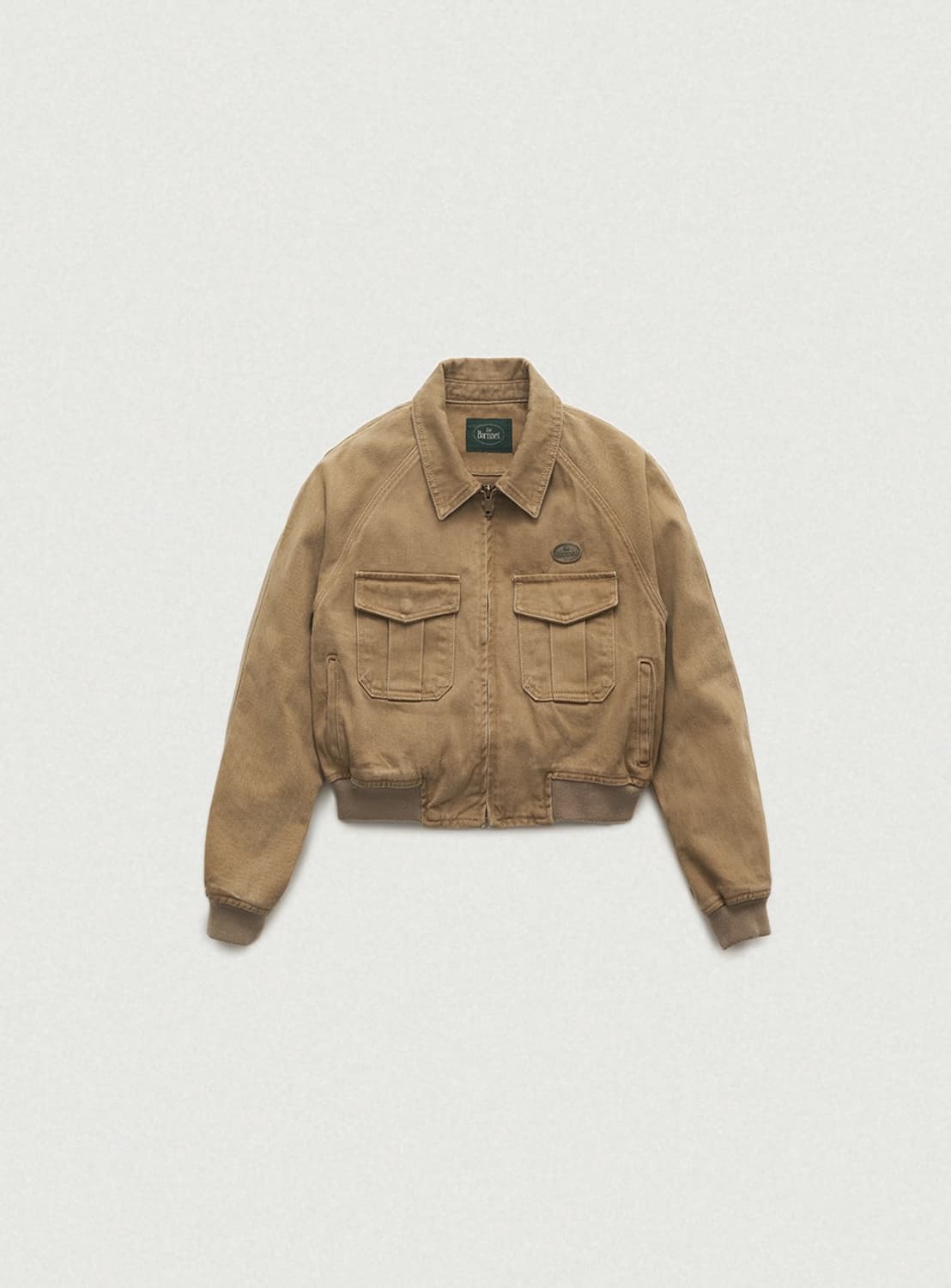 더바넷 블루종 자켓 카멜 및 네이비 (새상품) 상품이미지2