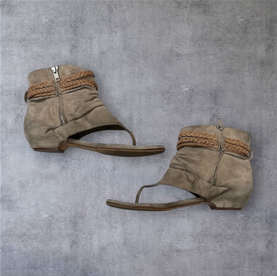 아쉬 Ash 스웨이드 보헤미안 앵클 샌들 230 상품이미지3