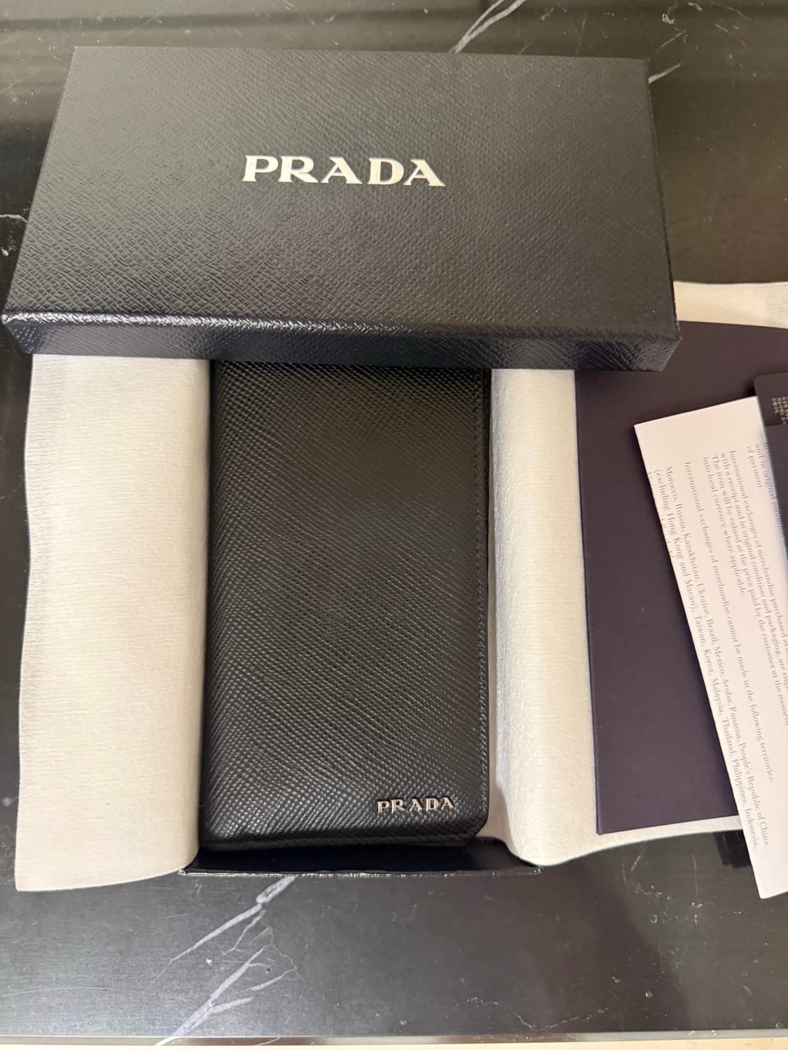 프라다 사피아노 장지갑 블랙 상품이미지2