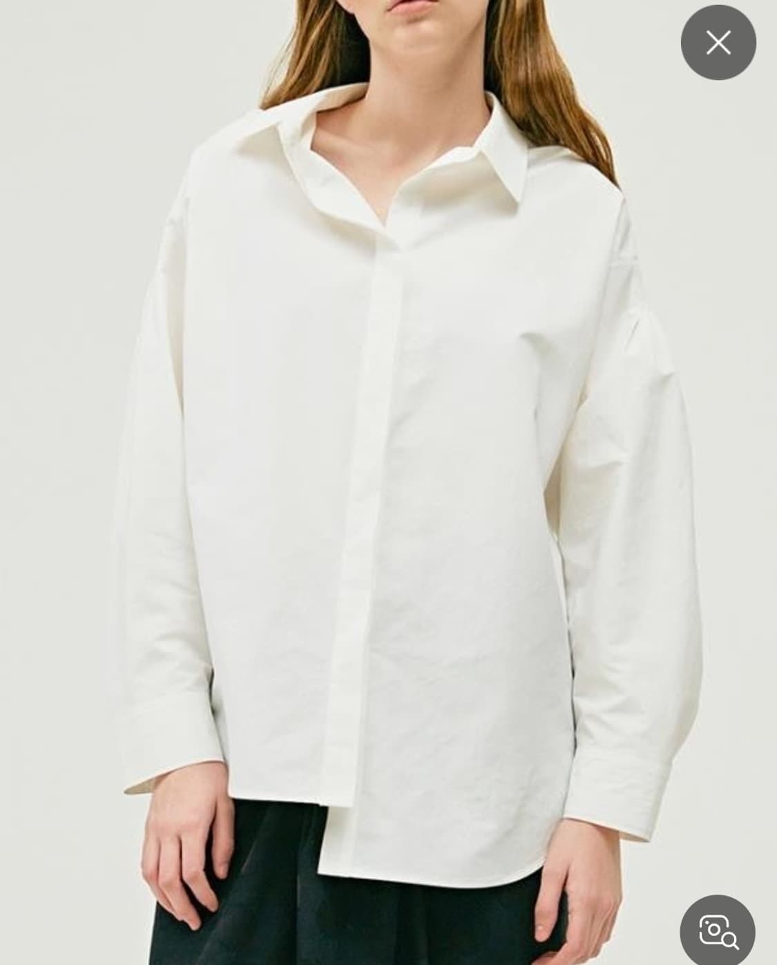 한섬 타임 언발란스 블라우스 F사이즈 상품이미지1