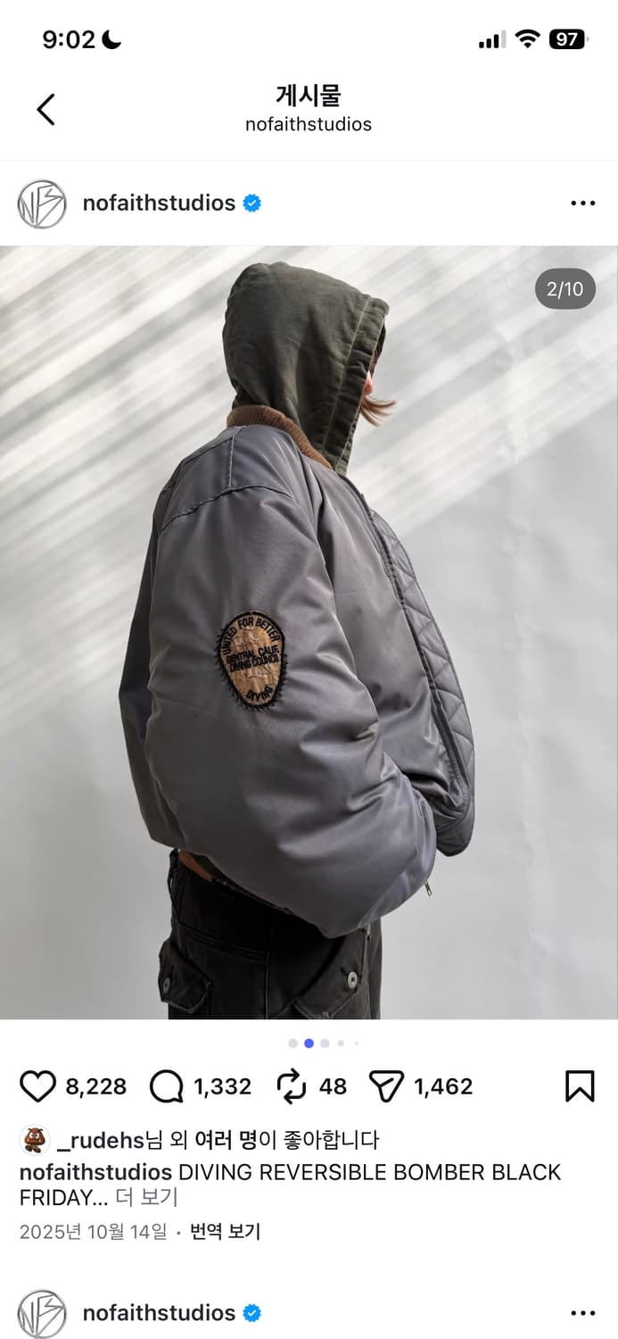 No FAITH STUDIOS DIVING BOMBER L 상품이미지4