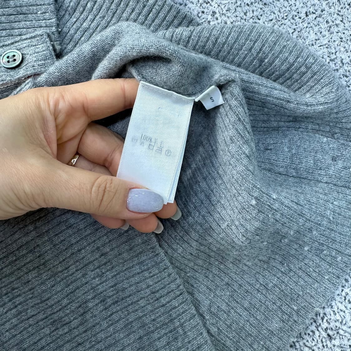 S 고급 캐시미어 완장 긴팔 니트 0305J 상품이미지3