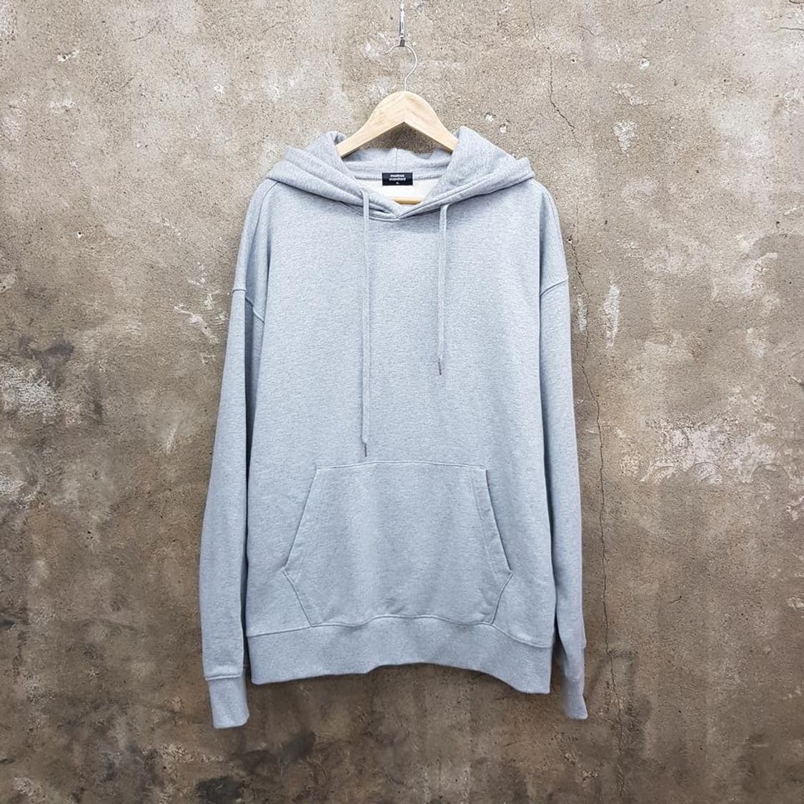 무신사스탠다드 그레이 무지 후드티 XL 상품이미지1