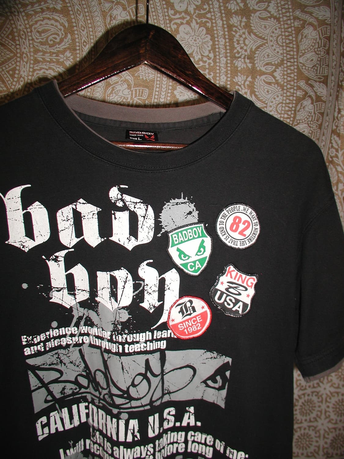 Bad boy 프린팅 패치 반팔 티  상품이미지3