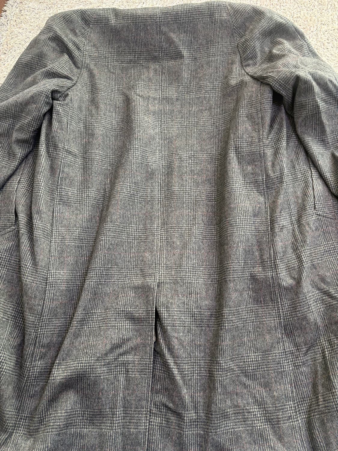 일제 체크 코트 사이즈 105 상품이미지8