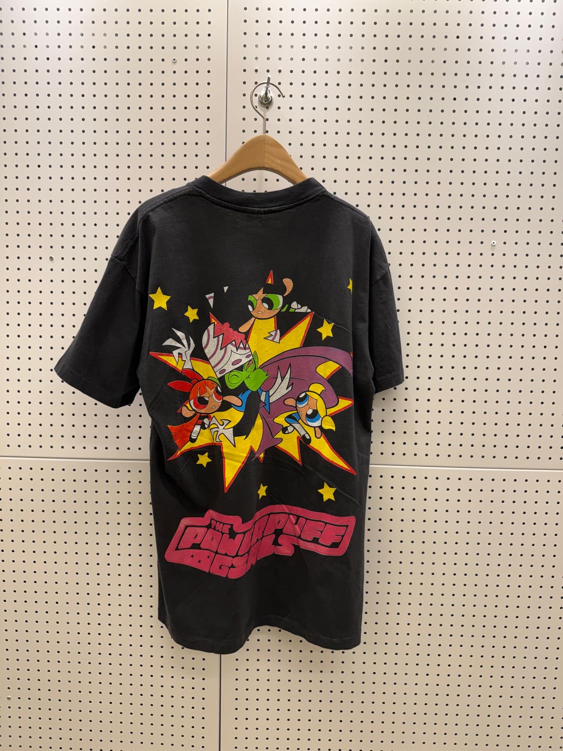 빈티지 카툰 네트워크 파워퍼프걸 프린팅 반팔 티셔츠 U1369 상품이미지3