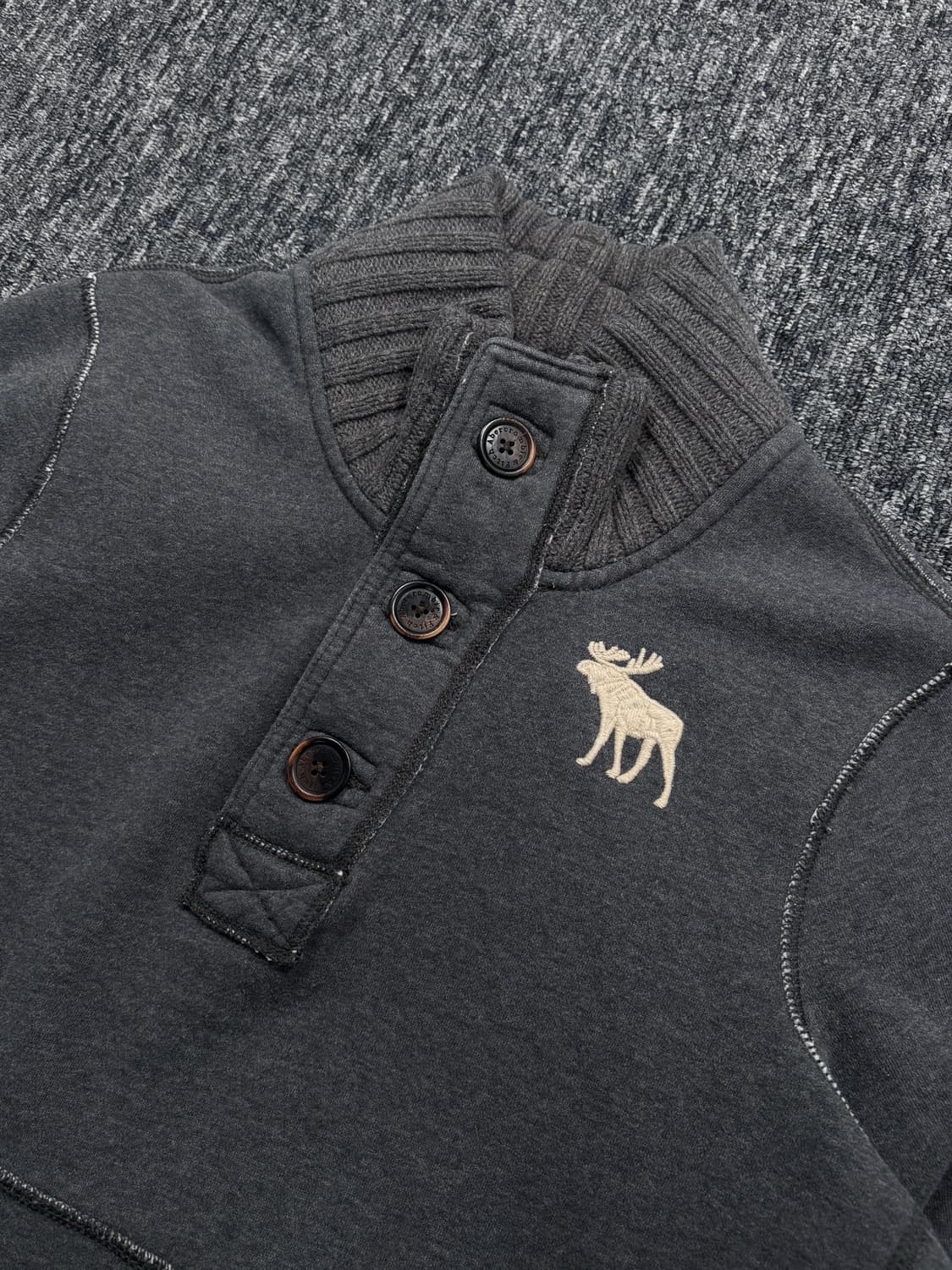 아베크롬비 그레이 하이넥 스웻셔츠 상품이미지5