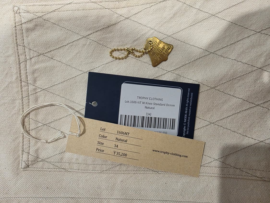 ​[판매] 트로피클로딩 1606NT 더블니 내추럴 데님 (34사이즈) 상품이미지4