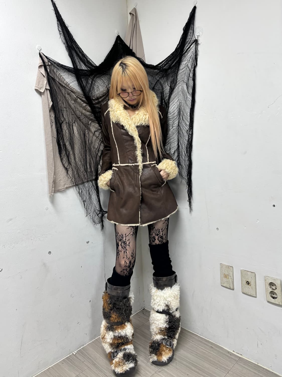 [Renoma] Fur Trimming Brown Jacket 상품이미지1