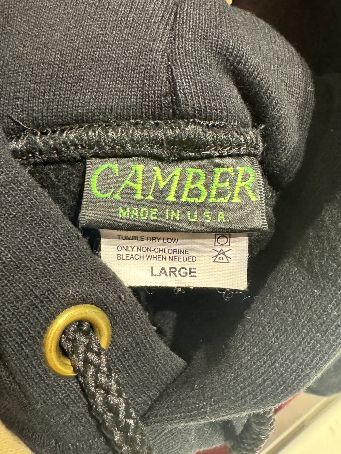 [L] 캠버 크로스 니트 풀오버 후디 블랙  상품이미지1