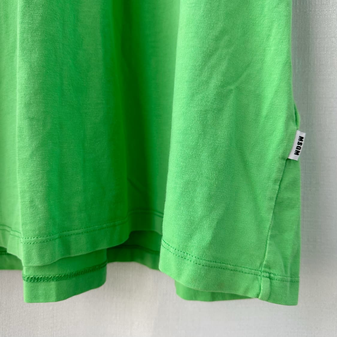 MSGM 엠에스지엠 박스 로고 프린팅 반팔티 그린 XL 상품이미지4