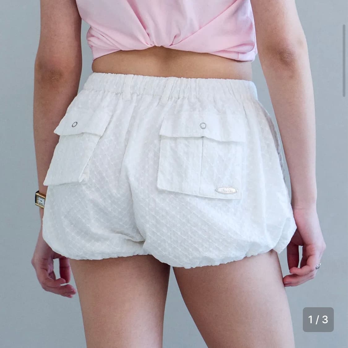 비터셀즈 벌룬 쇼츠 화이트 상품이미지1