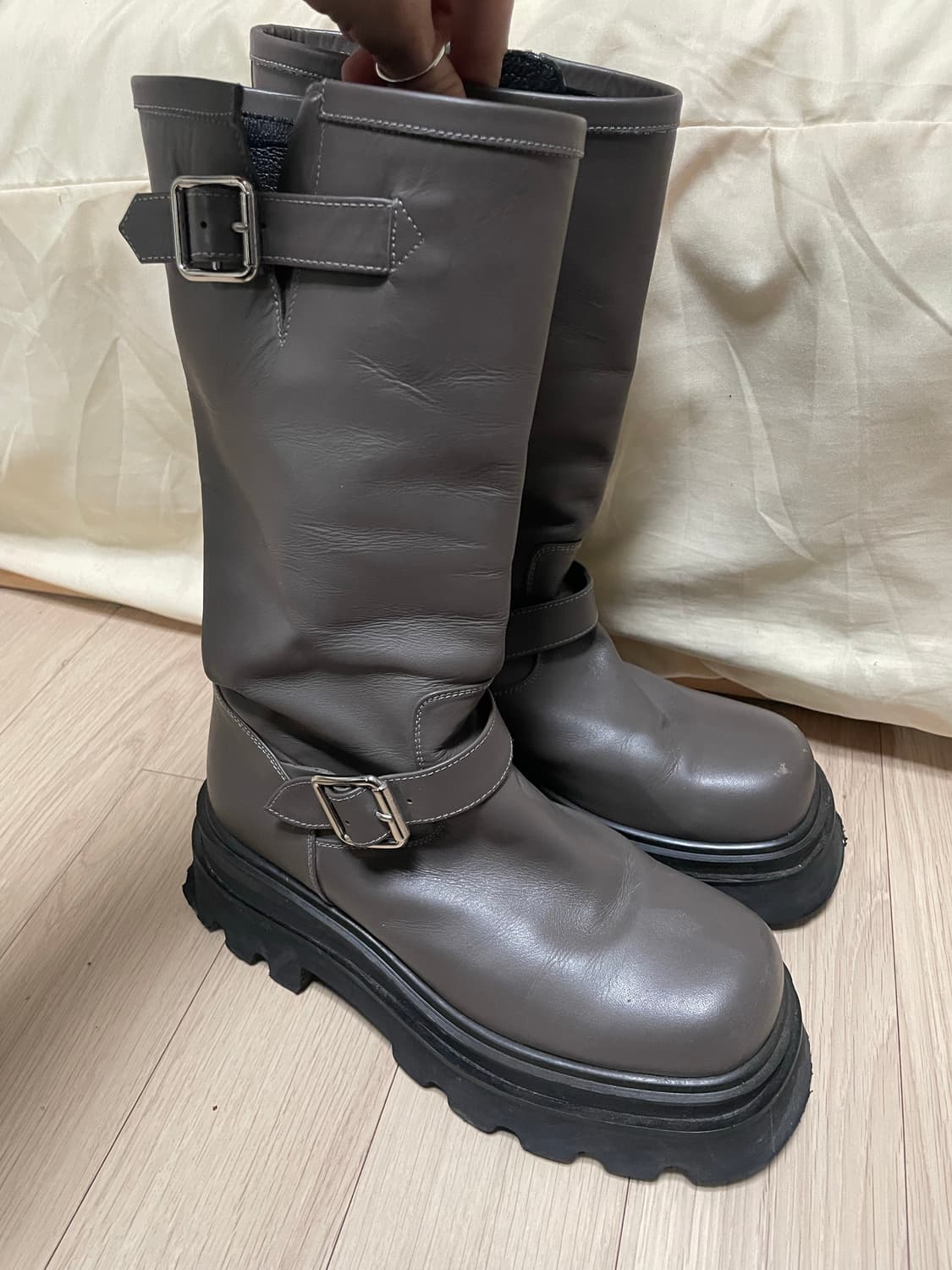 러프넥 544 밀라 엔지니어 부츠 브라운 235 상품이미지7