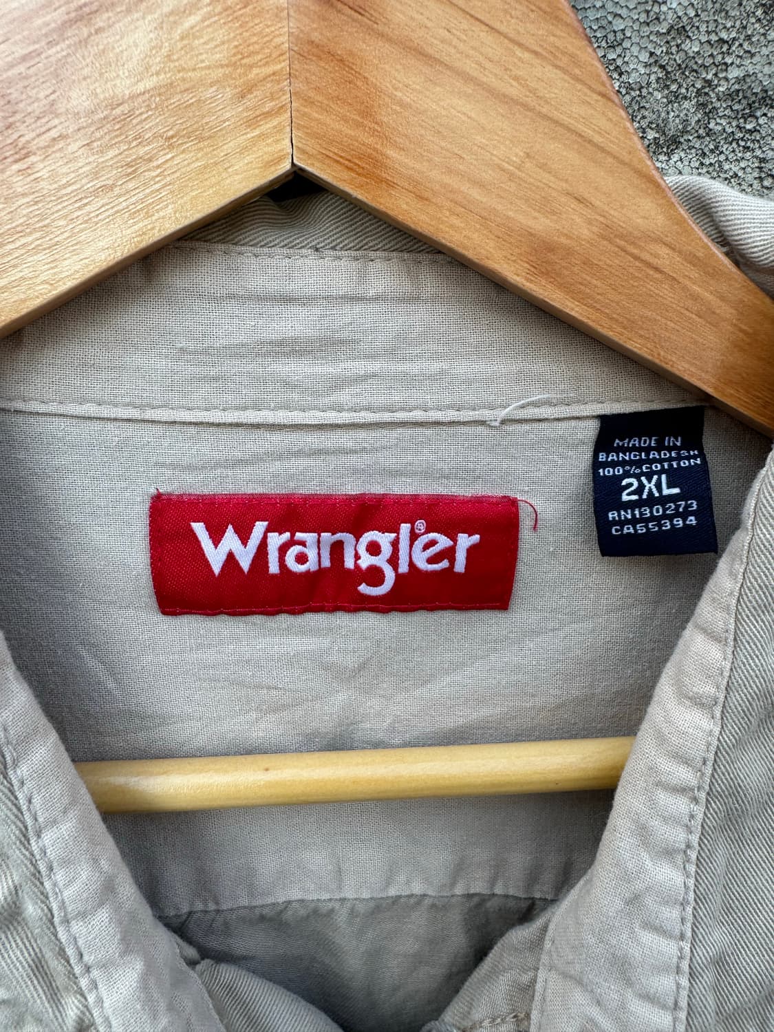 랭글러 빈티지 투포켓 워크 셔츠 베이지 2xl 상품이미지4