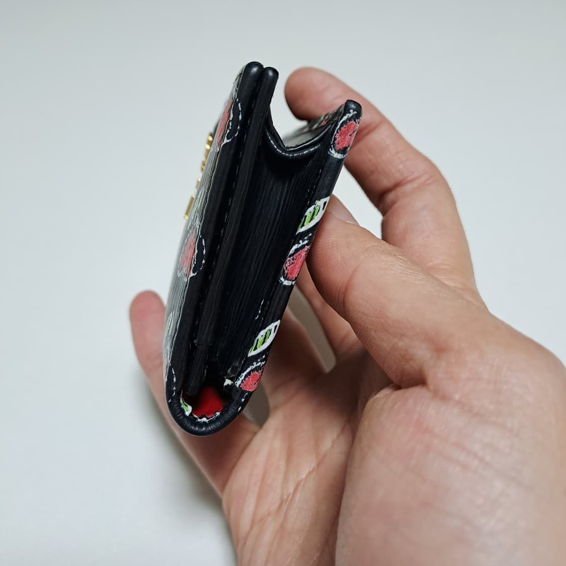 [100%/정품] 프라다 사피아노 하트 패턴 카드지갑, 프라다지갑 상품이미지8