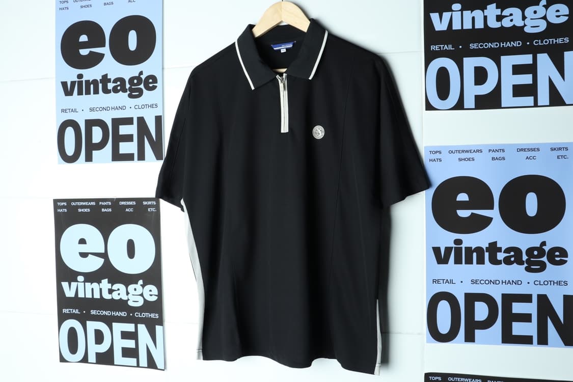 (2XL-3XL) 김영주 반팔 카라 티셔츠 기능성 골프 블랙-H30741 상품이미지2