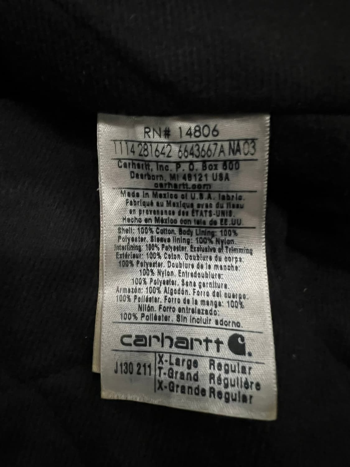 (XL)칼하트 덕 액티브 후드자켓 J130 211(BRN) 칼하트브라운 상품이미지5