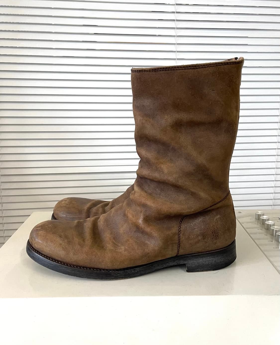 드레이프 레더 부츠 상품이미지3