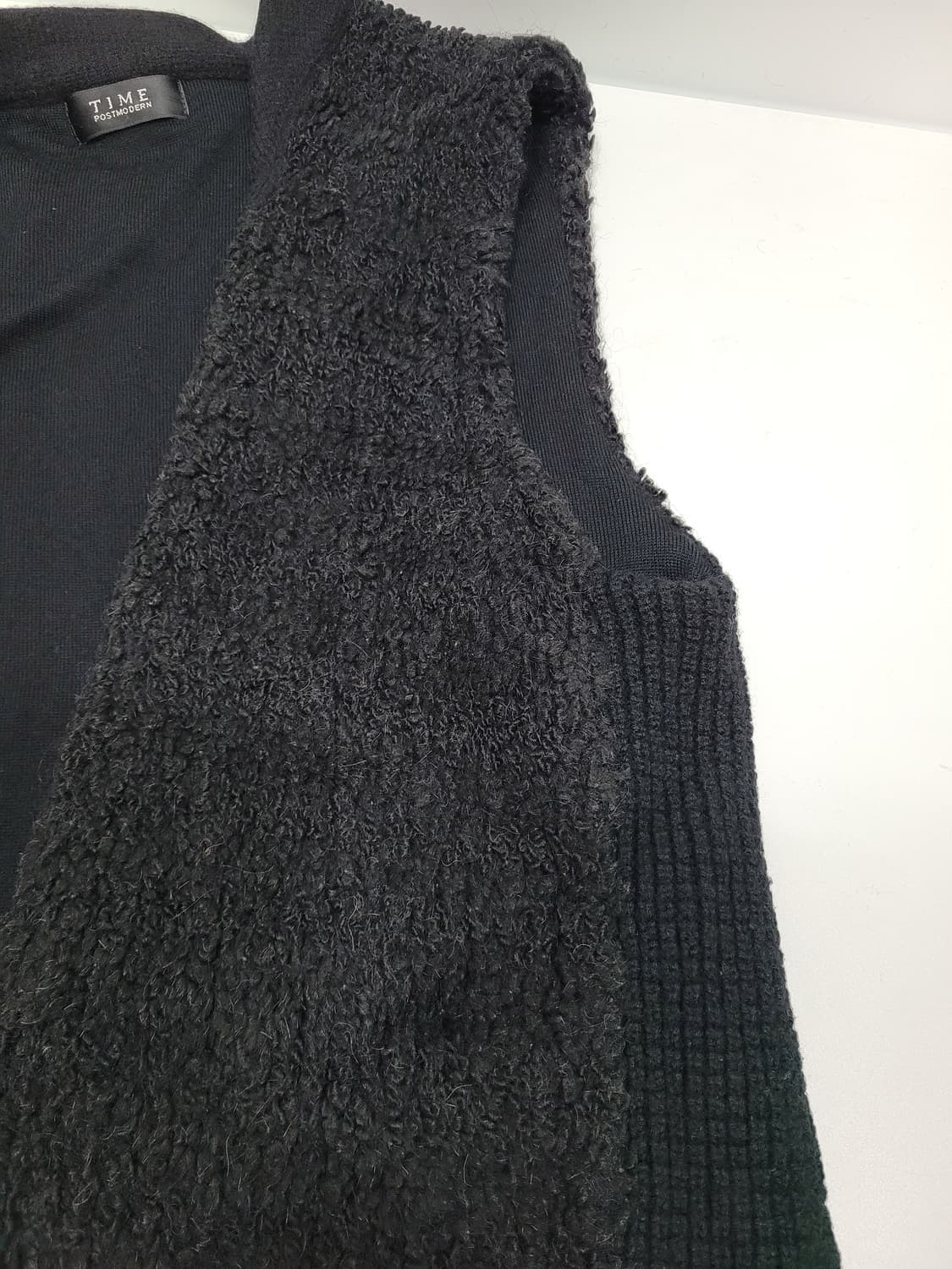 TIME 한섬 타임 부클레 울 알파카 롱 베스트 / 여 90(F) 블랙
 상품이미지5