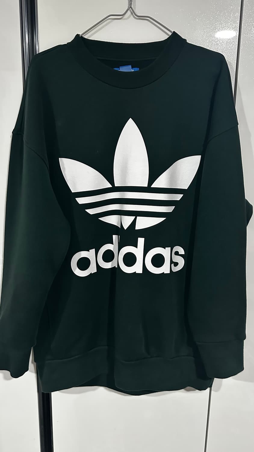 아디다스 트레포일 맨투맨 다크그린 상품이미지1