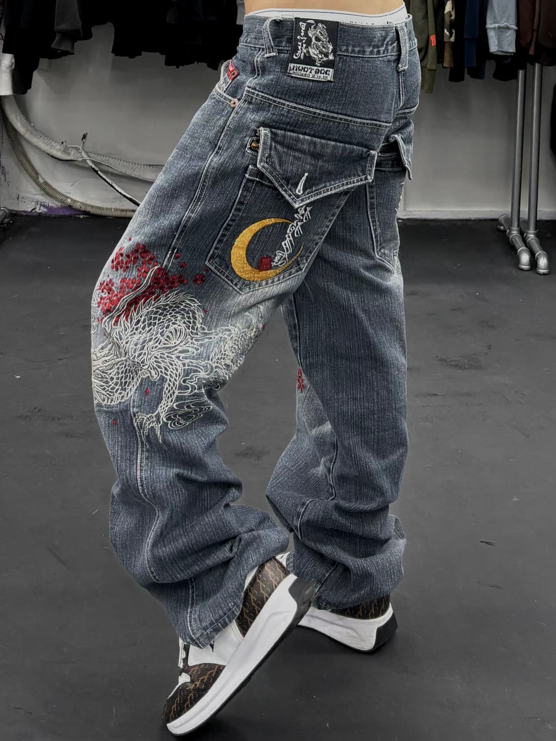 도그타운 오리엔탈 드래곤 데님팬츠 상품이미지1