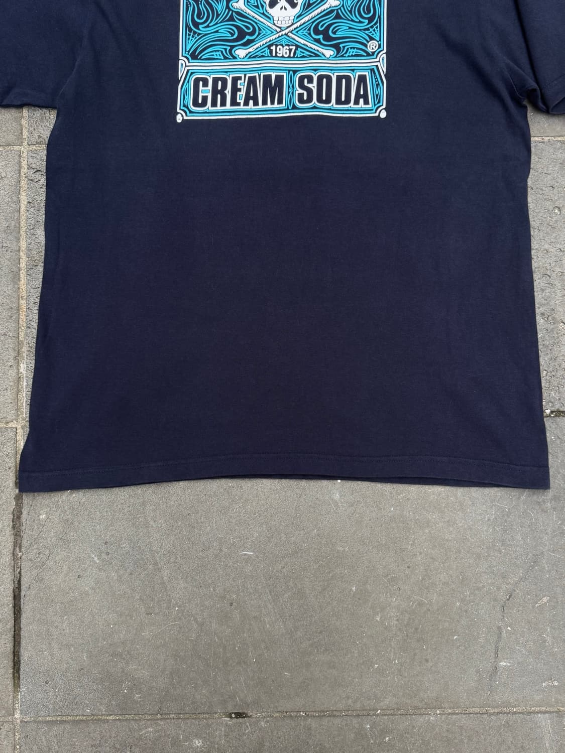 CREAM SODA – Navy T-Shirt 상품이미지6