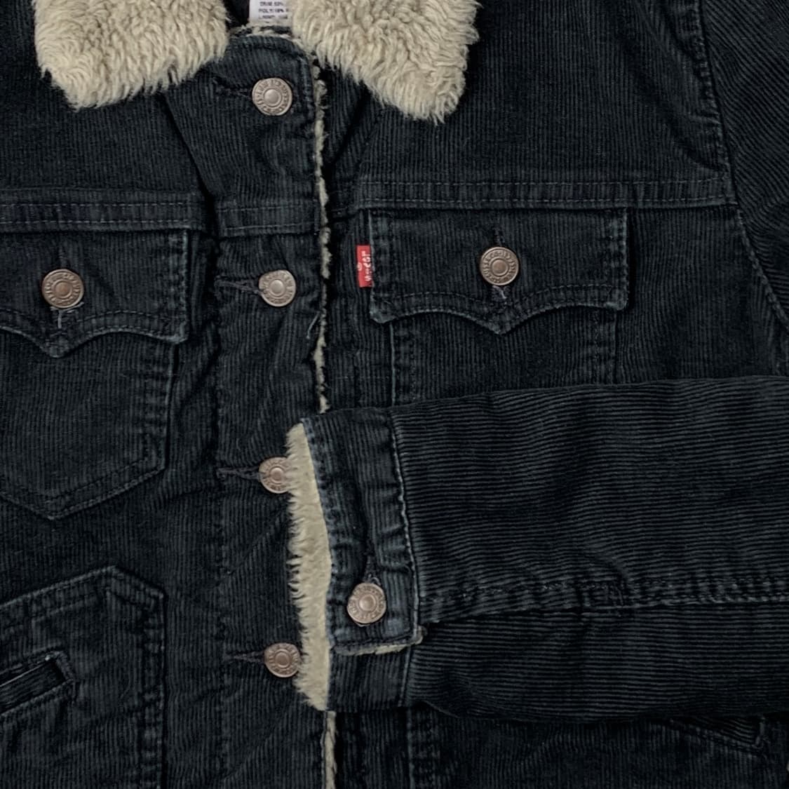 [M/정품] 리바이스 여성 코듀로이 쉐르파 자켓 상품이미지3