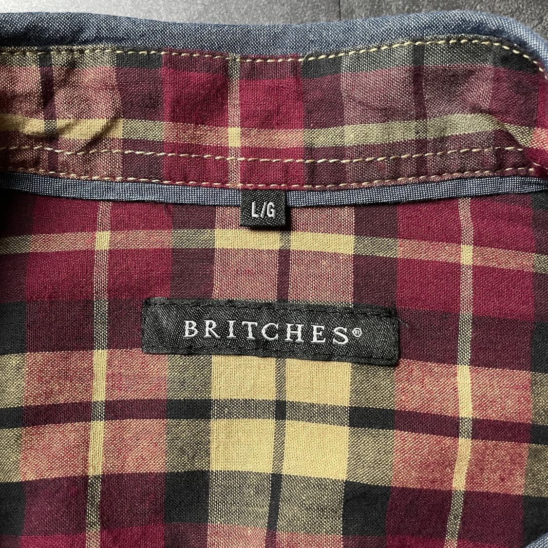 BRITCHES 빈티지 코튼 샴브레이 워크 셔츠 A00627 상품이미지10