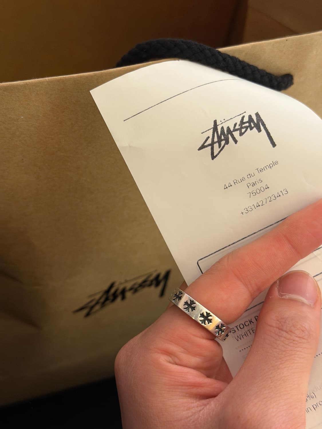 매장 정품) 스투시 파리 반팔티 L 새상품 상품이미지5